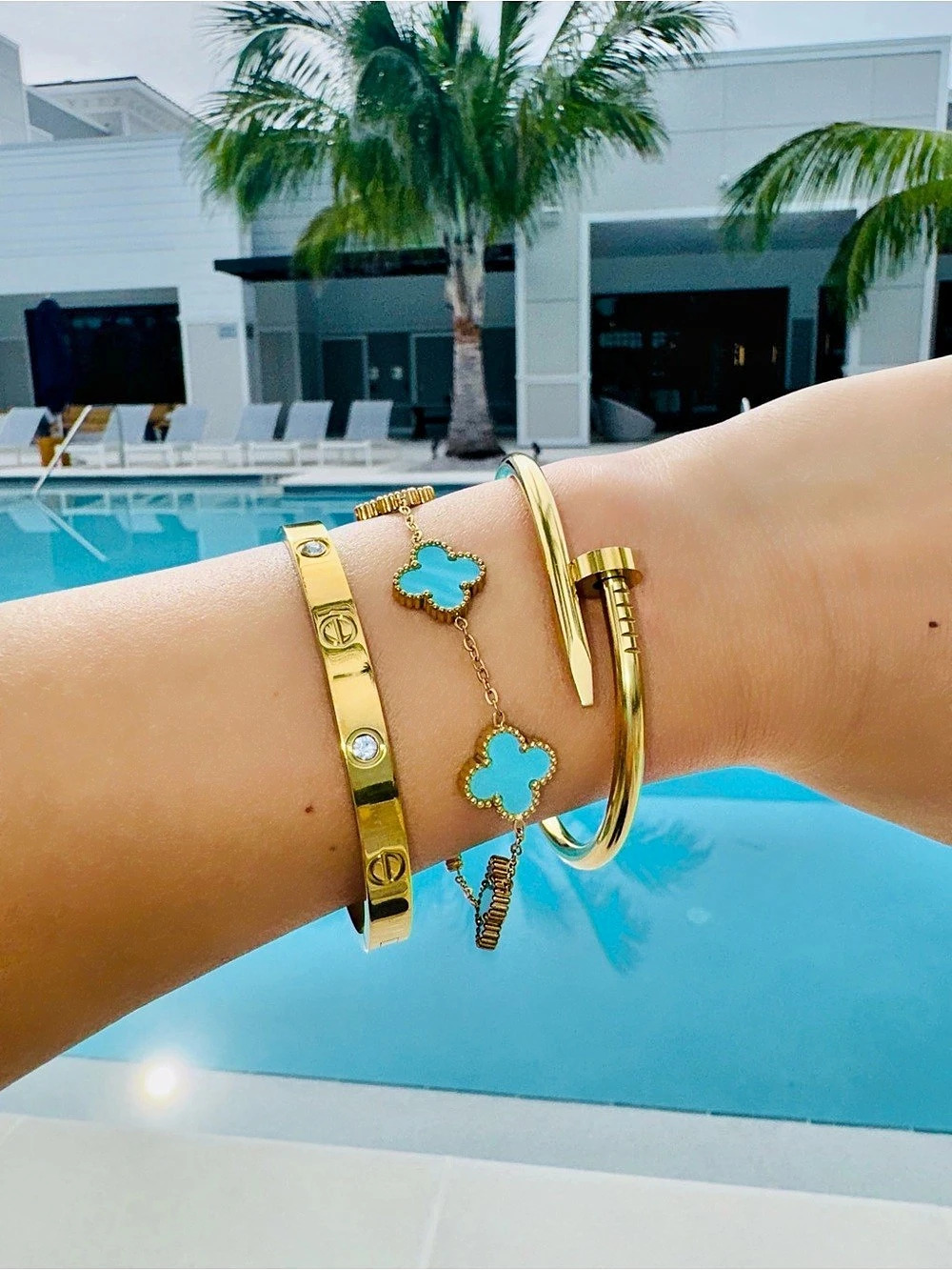 Gold Luxury Bracelet Stack